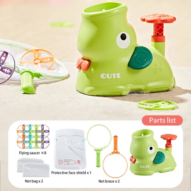 Flying Disc Rocket Launcher Outdoor Toy