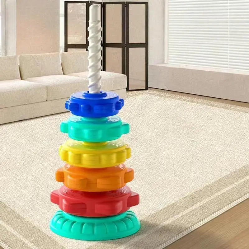 Montessori Rainbow Stacking Tower Puzzle