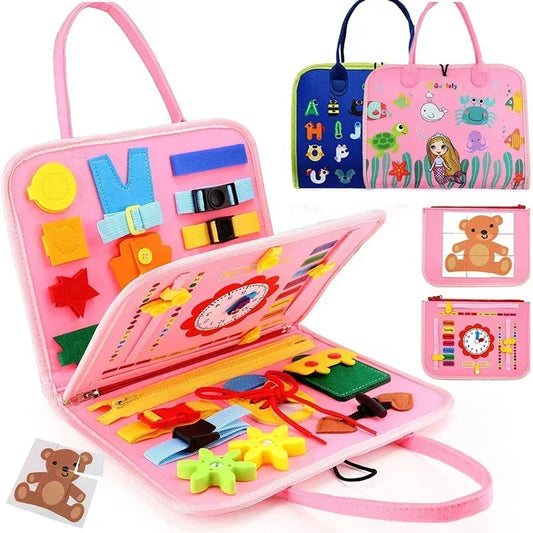 Montessori Felt Quiet Book Busy Board for Kids
