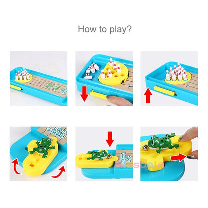 Mini Desktop Bowling Game Toy for Kids