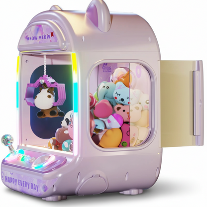 Mini Claw Machine with Music & Dolls