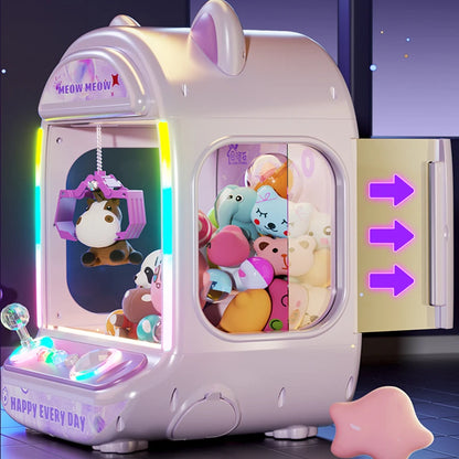 Mini Claw Machine with Music & Dolls