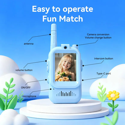Kids Walkie Talkie with HD Camera