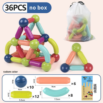 Magnetic Stick & Rod Building Blocks Set