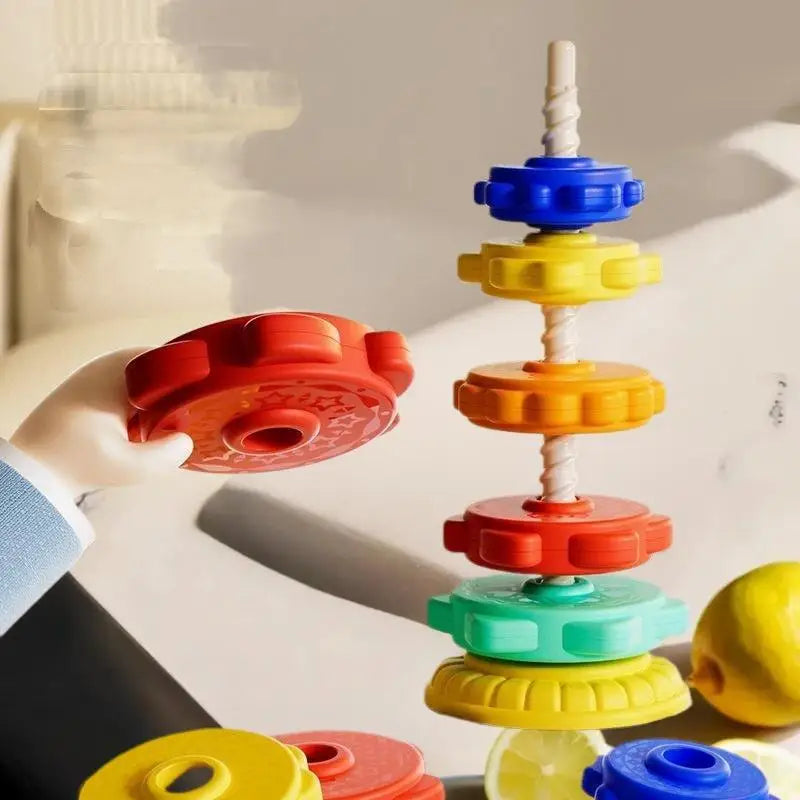 Montessori Rainbow Stacking Tower Puzzle