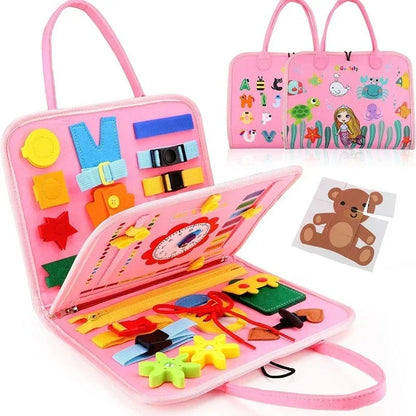 Montessori Felt Quiet Book Busy Board for Kids