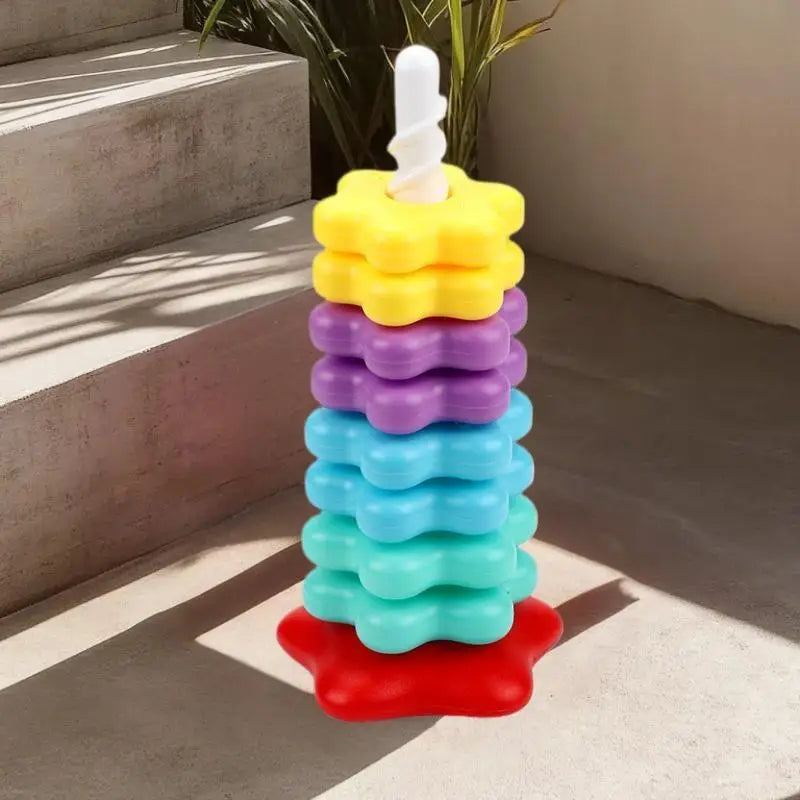 Montessori Rainbow Stacking Tower Puzzle