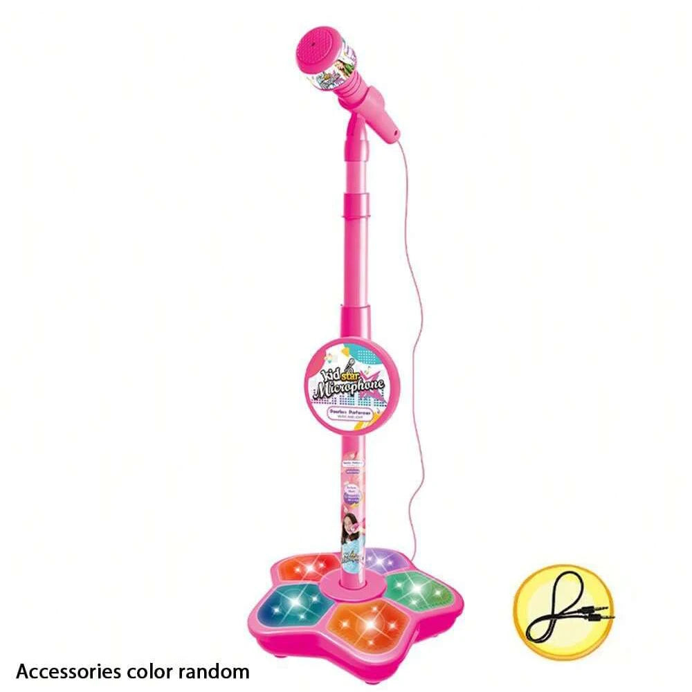 Kids Karaoke Microphone Stand Toy Set