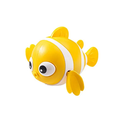 Wind-Up Swimming Clown Fish Bath Toy for Babies