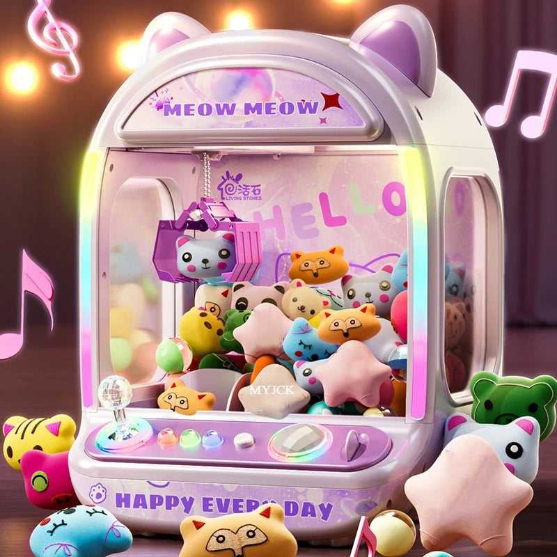 Mini Claw Machine with Music & Dolls