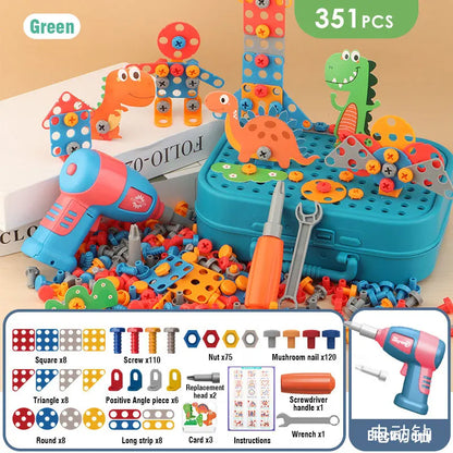 Kids Electric Drill Tool Set & 3D Puzzle