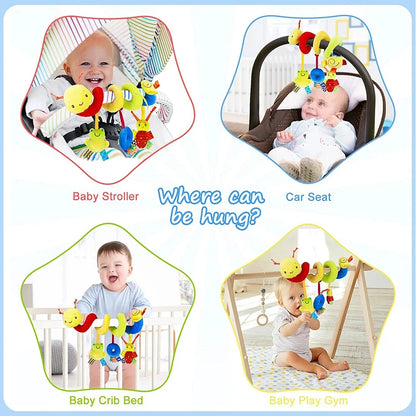 Musical Spiral Hanging Rattle Toy for Baby