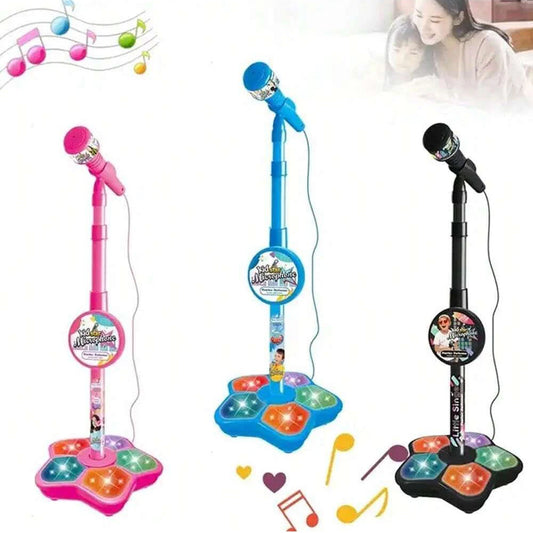 Kids Karaoke Microphone Stand Toy Set