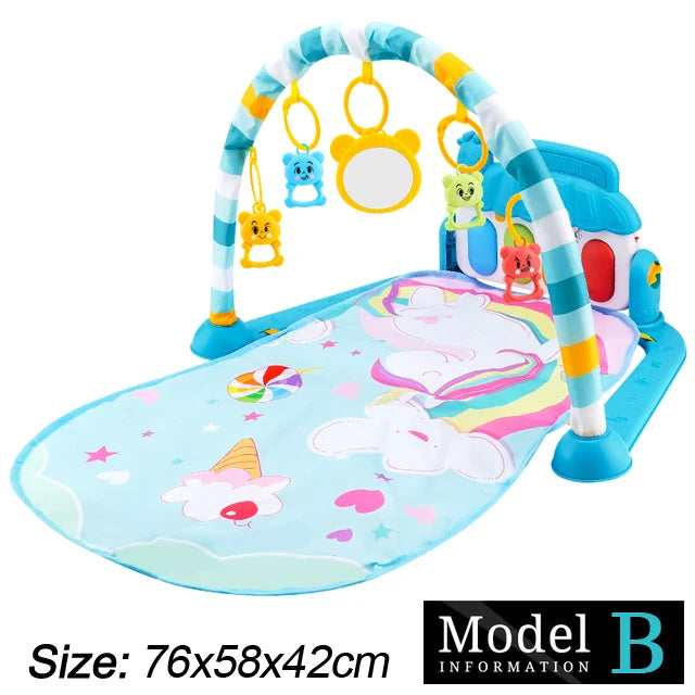 Baby Play Gym Mat with Piano & Music