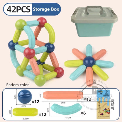 Magnetic Stick & Rod Building Blocks Set
