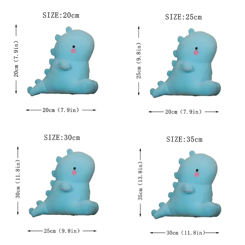 Colorful Kawaii Dinosaur Squishy Plush Toy
