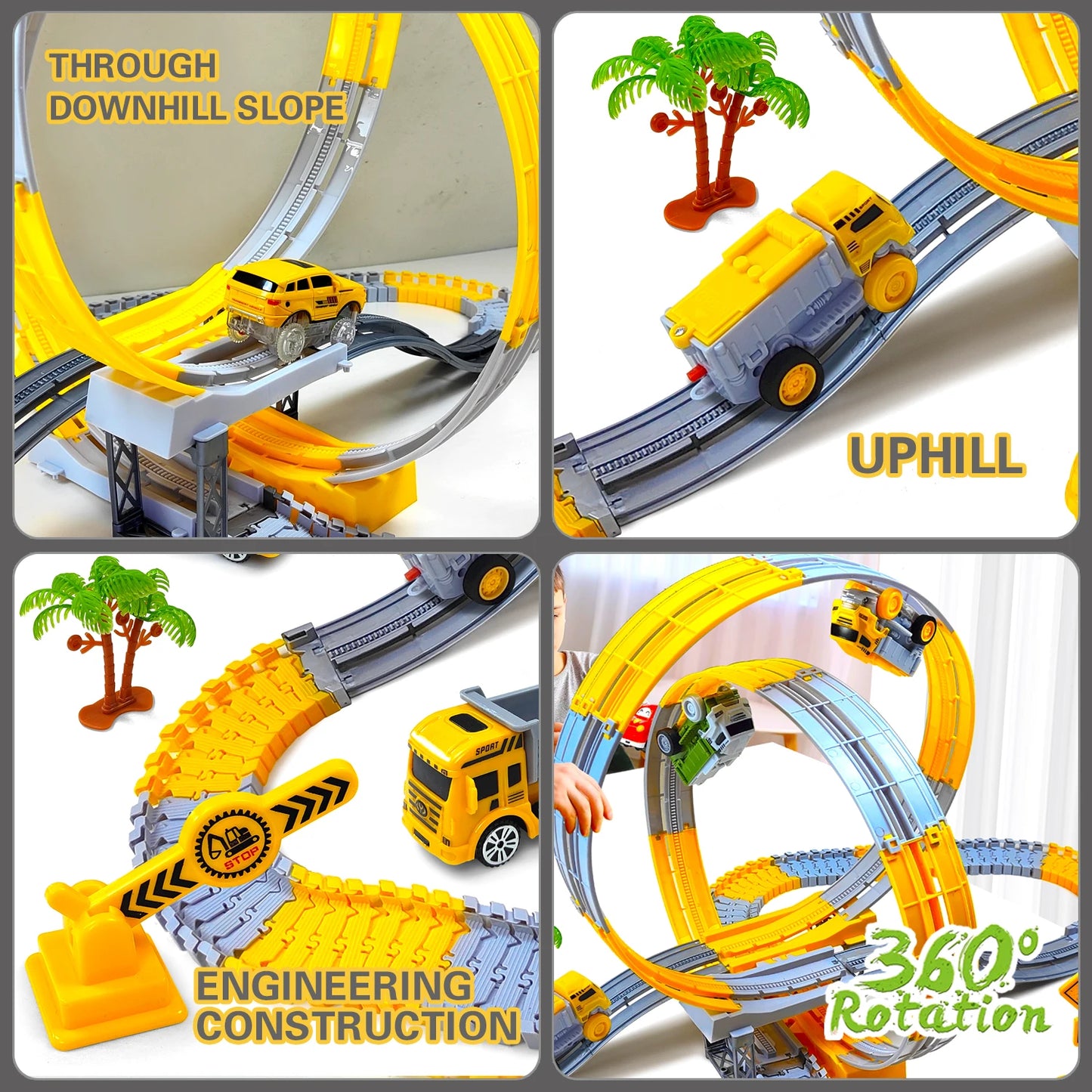 Anti-Gravity Dinosaur Race Track Set