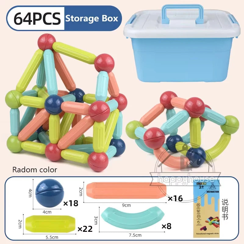 Magnetic Stick & Rod Building Blocks Set