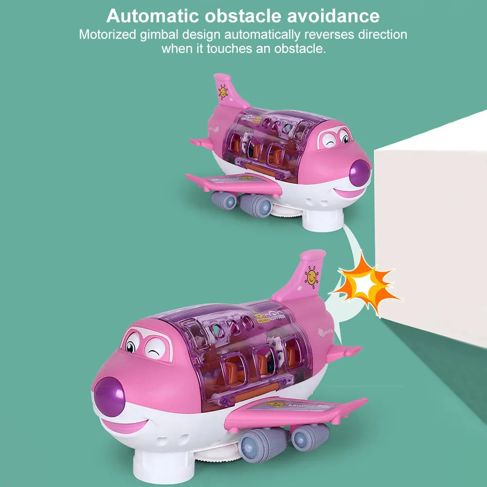 Electric Airplane & Car Model Toy with Music & Lights