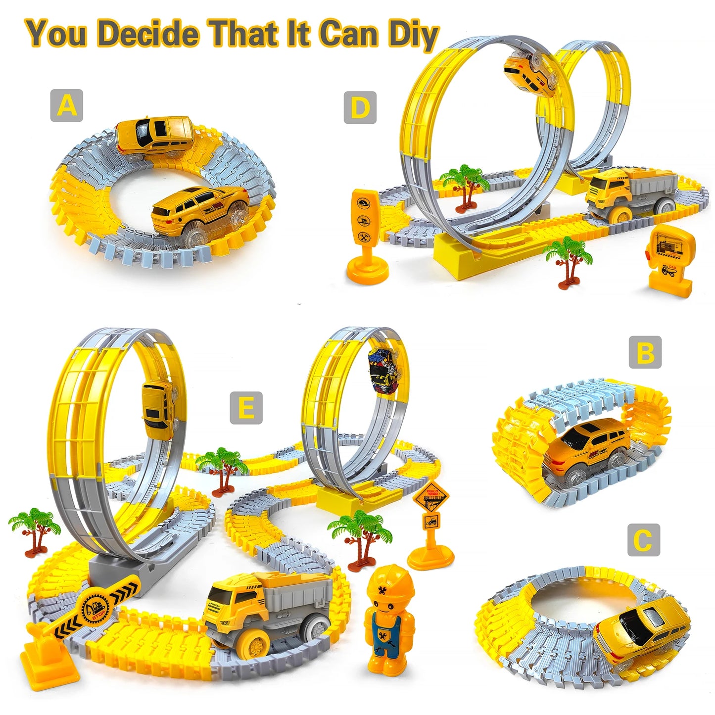 Anti-Gravity Dinosaur Race Track Set