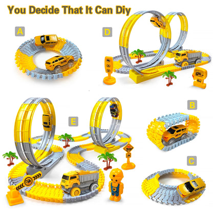 Anti-Gravity Dinosaur Race Track Set