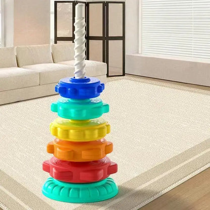 Montessori Rainbow Stacking Tower Puzzle
