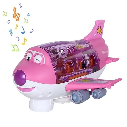 Electric Airplane & Car Model Toy with Music & Lights