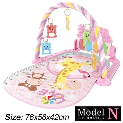Baby Play Gym Mat with Piano & Music