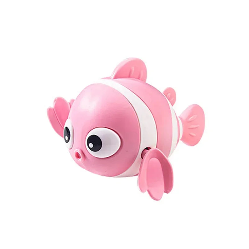 Wind-Up Swimming Clown Fish Bath Toy for Babies