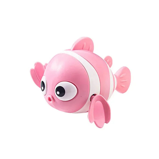 Wind-Up Swimming Clown Fish Bath Toy for Babies