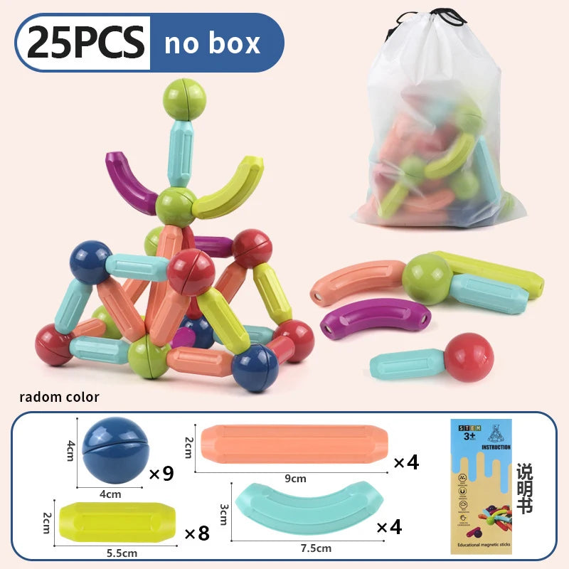 Magnetic Stick & Rod Building Blocks Set