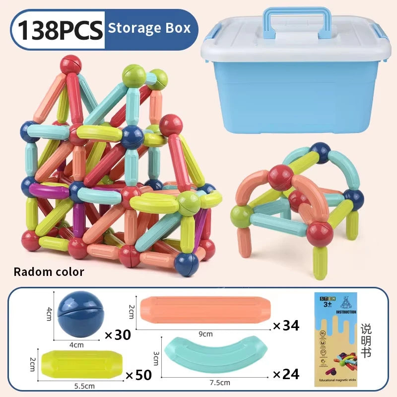Magnetic Stick & Rod Building Blocks Set