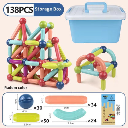 Magnetic Stick & Rod Building Blocks Set