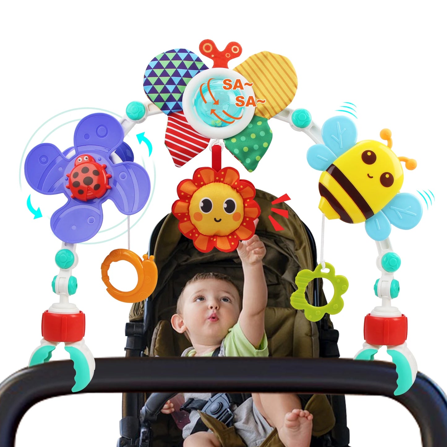 Baby Stroller Arch Activity Toy for Sensory Development