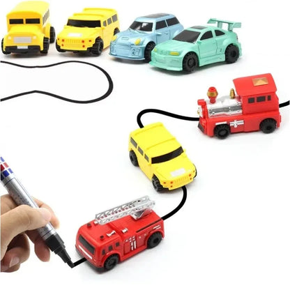 Magic Pen Induction Mini Rail Car Toy