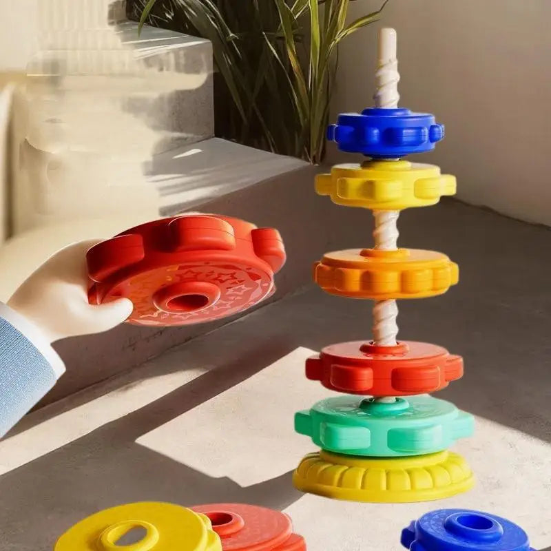 Montessori Rainbow Stacking Tower Puzzle
