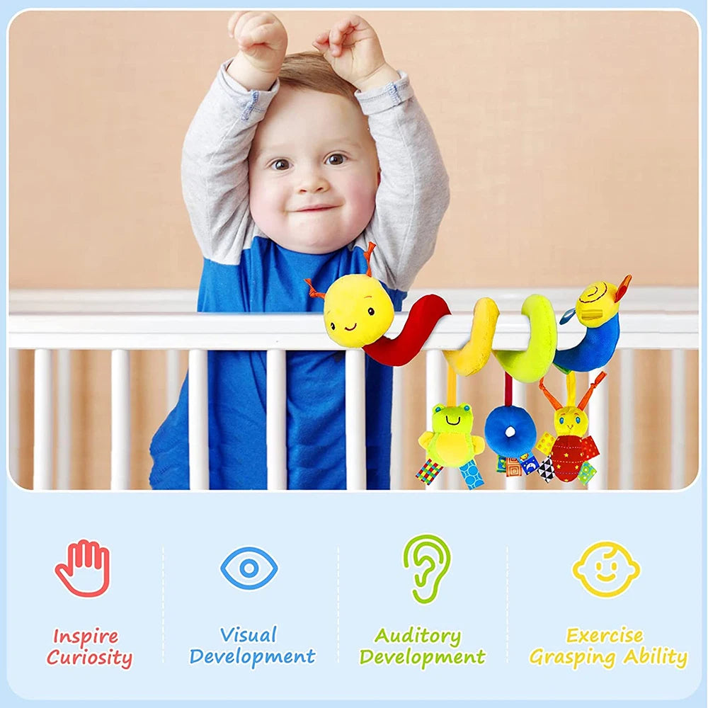 Musical Spiral Hanging Rattle Toy for Baby
