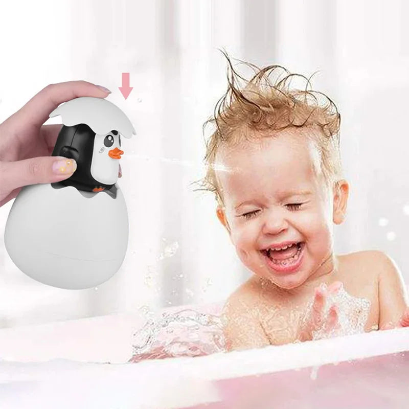 Duck & Penguin Water Spray Bath Toy Set