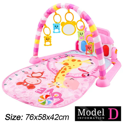 Baby Play Gym Mat with Piano & Music