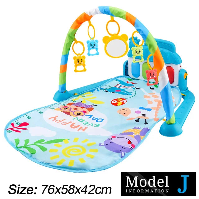 Baby Play Gym Mat with Piano & Music