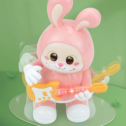 Dancing Bunny Guitarist Toy with Music & Lights