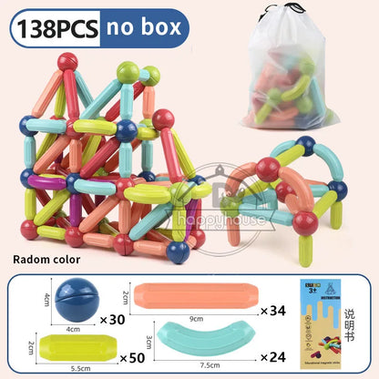 Magnetic Stick & Rod Building Blocks Set