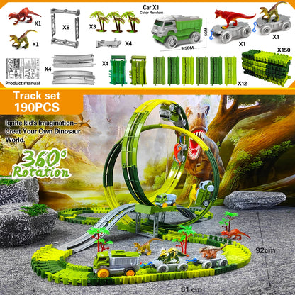 Anti-Gravity Dinosaur Race Track Set