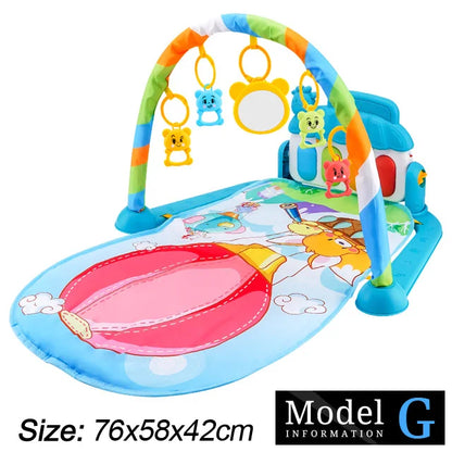 Baby Play Gym Mat with Piano & Music