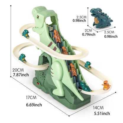 Electric Dinosaur Climbing Slide Toy with Music