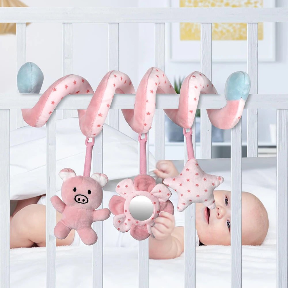 Baby Spiral Activity Bar with Mirror & Rattles