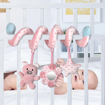 Baby Spiral Activity Bar with Mirror & Rattles