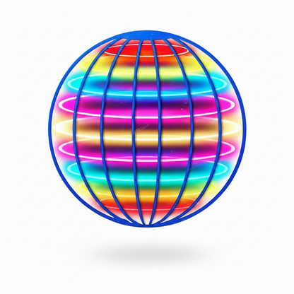 LED Flying Ball Hand-Controlled Spinner Toy