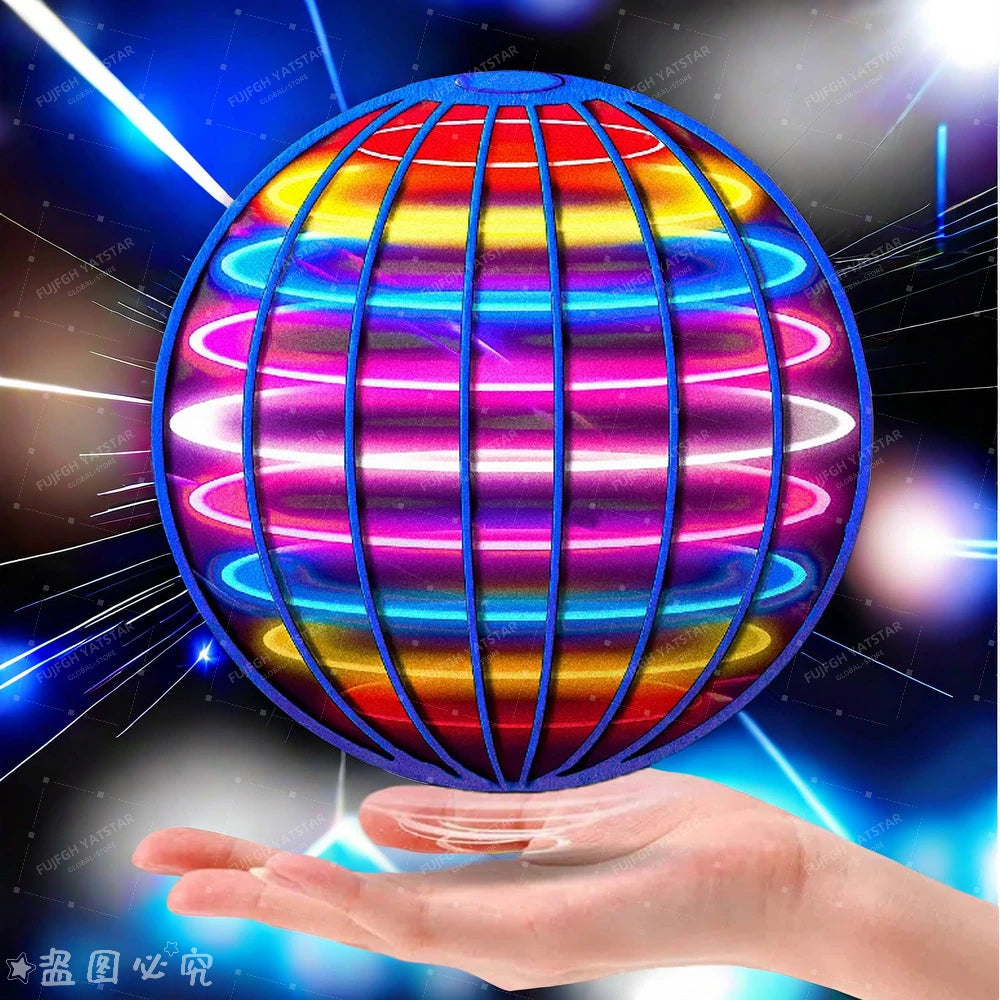 LED Flying Ball Hand-Controlled Spinner Toy