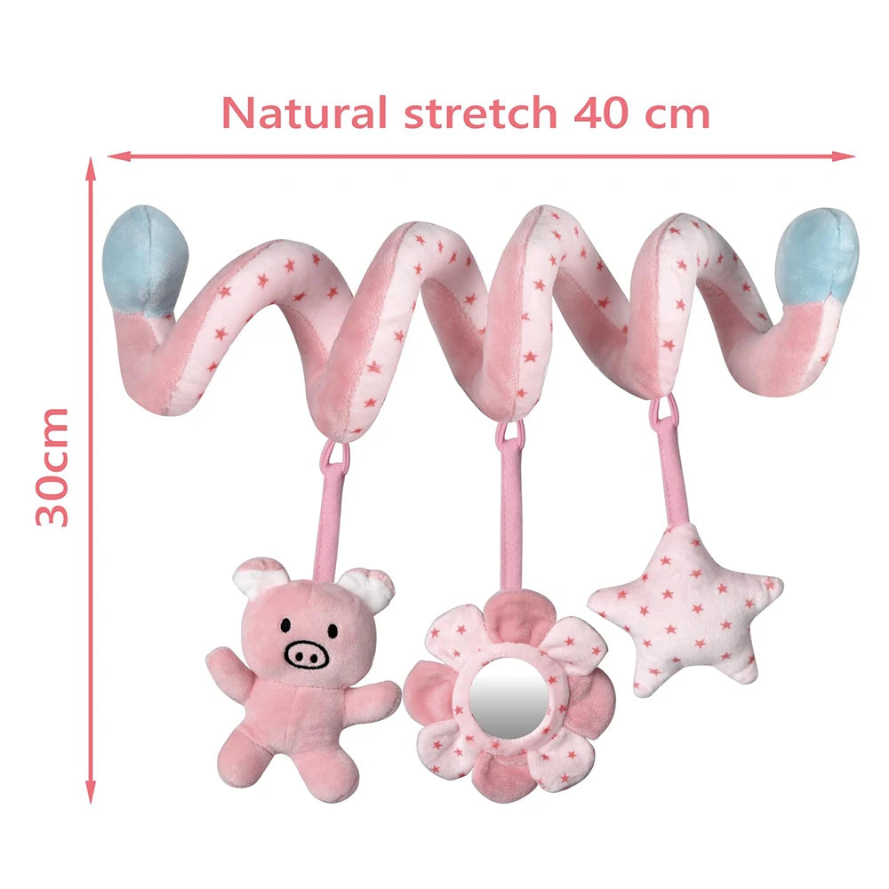Baby Spiral Activity Bar with Mirror & Rattles